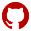 Icone Github vermelho